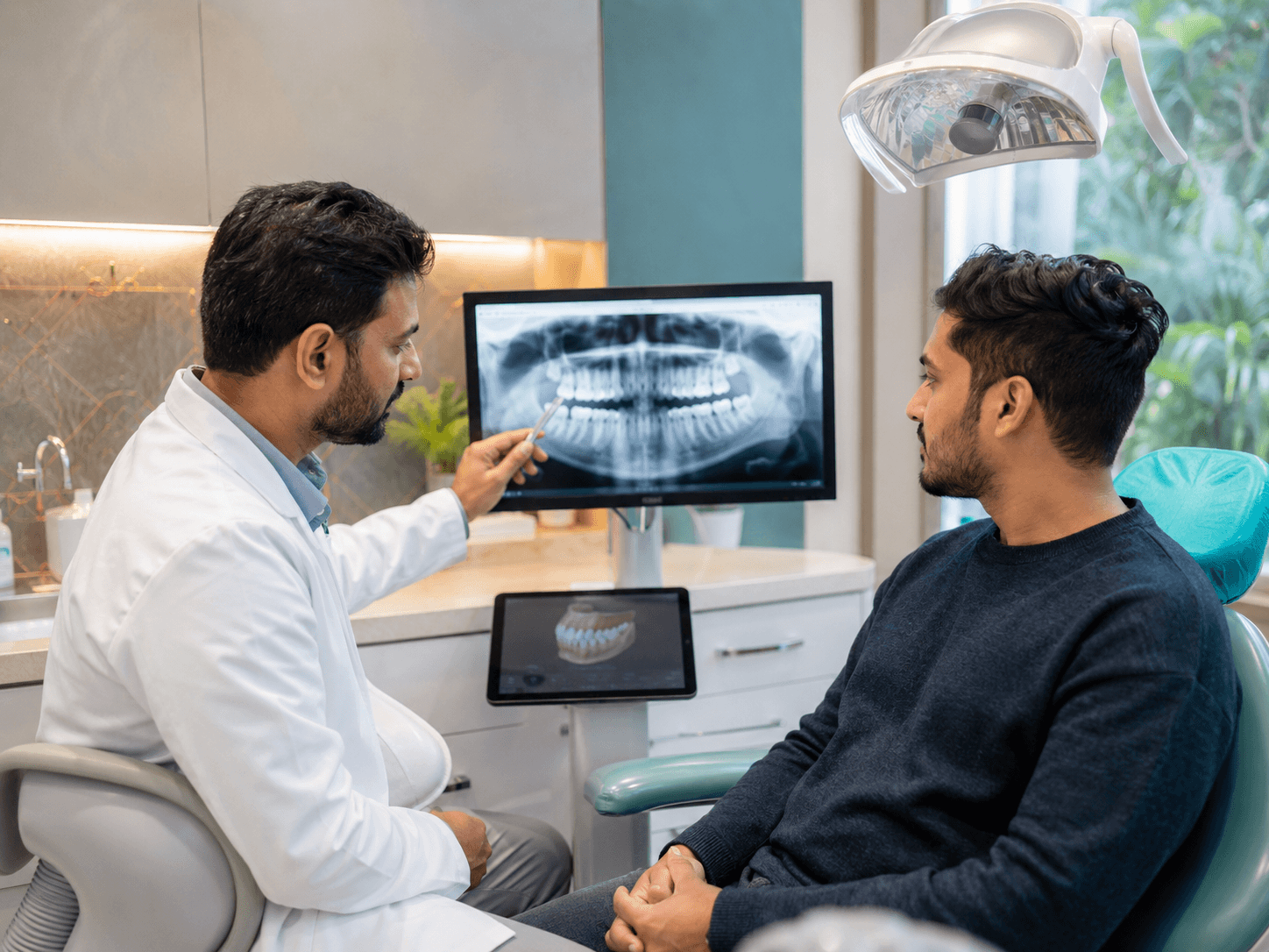 Tooth extraction treatment visual