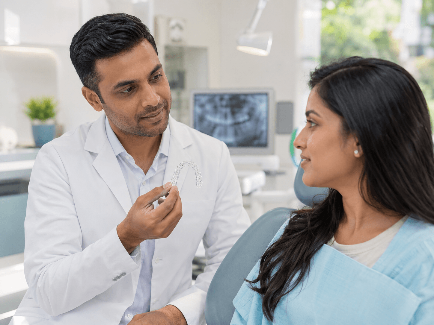 Clear aligner treatment visual