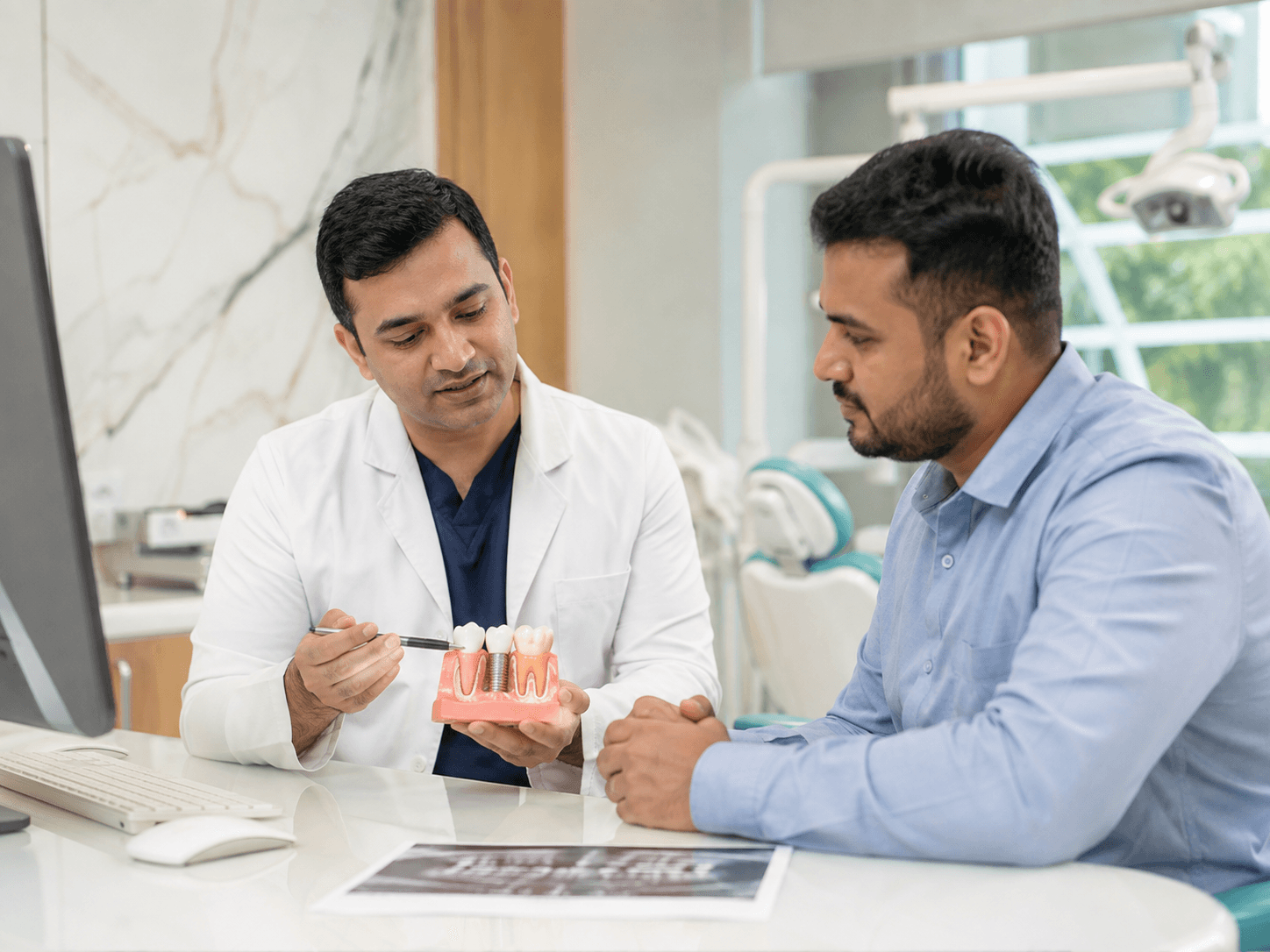 Dental implant treatment visual