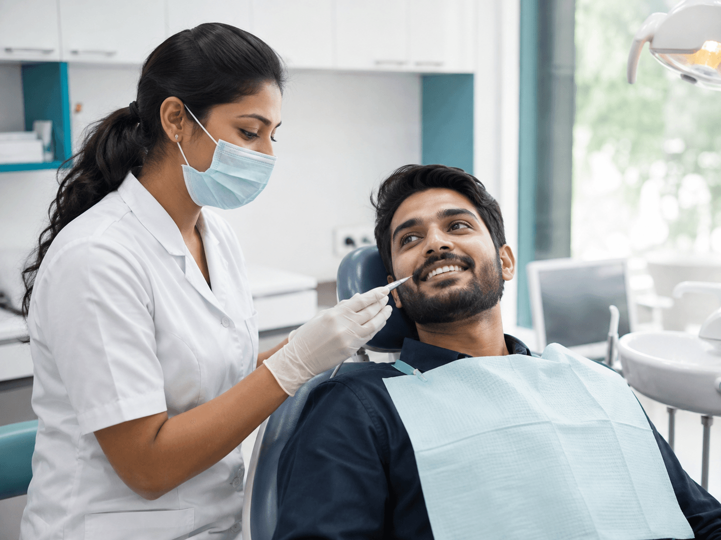 Teeth whitening visual